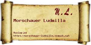 Morschauer Ludmilla névjegykártya